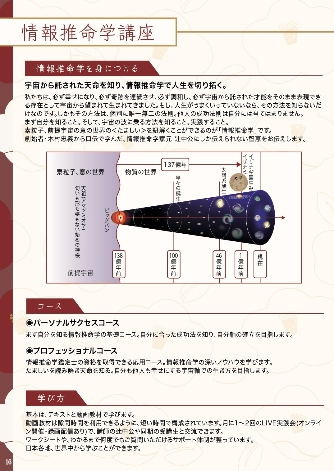 協会案内の栞16ページ目